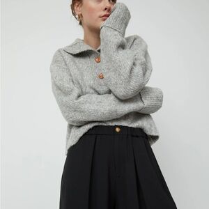 ATELIER DELPHINE
STAND COLLAR JUMPER IN BABY ALPACA